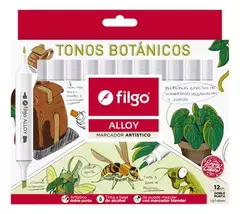 Marcadores doble punta Filgo Alloy x12 - comprar online