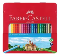 Lapices de colores Faber-castell ecolapiz x 24 largos lata