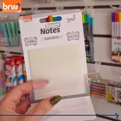 Notas adhesivas transparentes 7,6x7,6cm x 20hojas BA7659