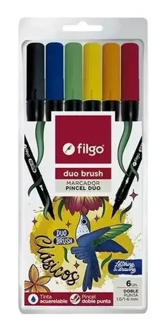 Marcador punta pincel dúo filgo - comprar online