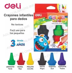 Crayones de dedo DELI x6 en internet