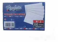 Fichas rayadas N2 x100 fichas