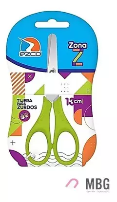 Tijera para zurdos EZCO 13cm (escolar)