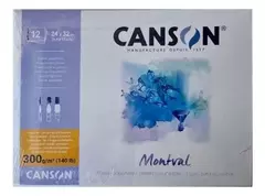 Block CANSON 24x32cm x 12hjs 300gr