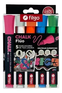 Marcadores de Tiza Liquida Fluo TNT FILGO X5