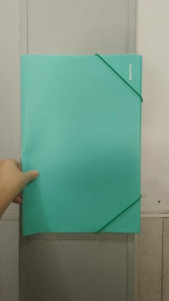Carpeta tres solapas OFICIO PASTEL con elastico