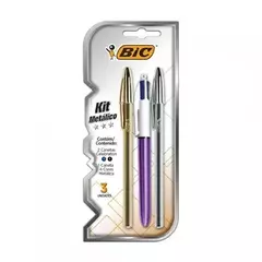 Kit bolígrafo metálico blister Bic x3