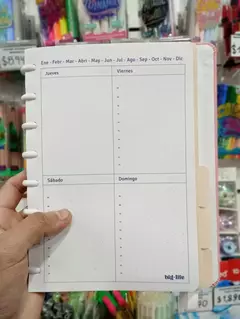 Cuaderno A5 LIFE PLANNER con Sistema de Disco en internet