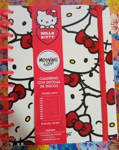 Cuaderno tamaño carta discos Mooving Loop Kitty
