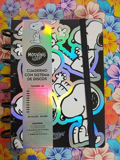 Cuaderno A5 discos Mooving Loop Snoopy