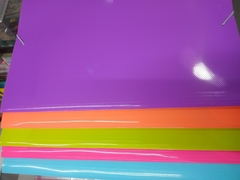 Carpeta tres solapas oficio plastico rideo (transparente y opaca) en internet