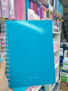 Cuaderno A5 BE POSITIVE PUNTO CERO Colores lisos 80HJS en internet