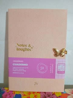 Cuaderno 14x21 tapa pu con cierre mariposa FW - Librería  Siete Colores