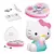Boneca Hello Kitty com Maquiagem, Tatuagem e Adesivo de Unha - comprar online