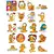 Adesivos Garfield 20 unidades Gato Cachorro Odie Desenho Filme Lasanha