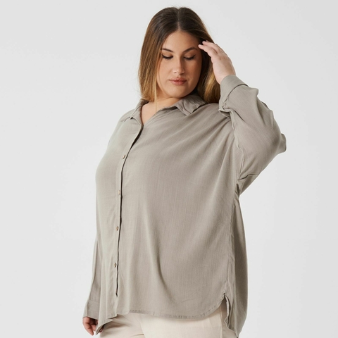 CAMISA LINO LISO GOTA ML - comprar online
