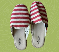 Slippers Rayas Rojas - comprar online