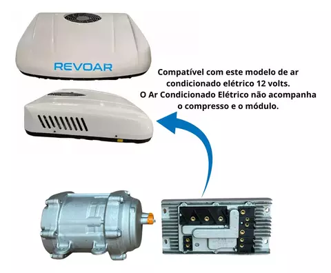 Compressor Ar Condicionado Elétrico Completo Com Módulo 12 Volts