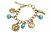 Pulsera Plata Vieja Dijes Bolitas Turquesa Bag Por 12 Unidades