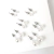 Aros Perlas 12 Pares 6 Medidas Verde Y Blanco Bag X 12 Set - comprar online