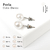 Aros Perlas 12 Pares 6 Medidas Turquesa Y Blanco Bag X 12 Set - IKO Accesorios