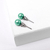 Aros Perlas 12 Pares 6 Medidas Verde Y Blanco Bag X 12 Set en internet