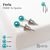 Aros Perlas 12 Pares 6 Medidas Turquesa Y Blanco Bag X 12 Set - tienda online