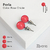 Aros Perlas 12 Pares 6 Medidas Rosa Y Blanco Bag X 12 Set - tienda online