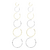 Aros Argolla Set X 6 Plata Dorado De 6 Medidas Bag X 12 Unidades - tienda online