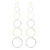 Aros Argolla Set X 6 Plata Dorado De 6 Medidas Bag X 12 Unidades