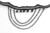 CHOKER ENCAJE NEGRO C/CADENAS/BOLITAS BAG X 12 - comprar online