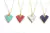 COLLAR PIEDRA NATURAL V BASE DORADA 4 COLORES BAG X 12 - comprar online