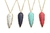 COLLAR LARGO DORADO PIEDRA NAT EN PUNTA 4 COL BAG X 12 - comprar online