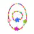 Set Infantil Collar Mas Pulsera Flores Madera Bag Por 12 Unidades - comprar online