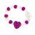 Set Infantil Collar Mas Pulsera Corazones Bag Por 12 Unidades - IKO Accesorios