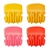 Broche Rectangular 4 Dientes Amarillo Camel Rosa Rojo Bag Por 12 Unidades