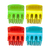 Broche Rectangular 4 Dientes Rojo Amarillo Verde Celeste Bag Por 12 Unidades - comprar online