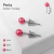 Aros Perla Fucsia Y Verde 12 Pares Bag X 12 Unidades - comprar online