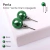 Aros Perla Fucsia Y Verde 12 Pares Bag X 12 Unidades - tienda online