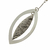 Imagen de Aros Hoja Oval Nickel Bag Por 12 Pares