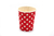 Vasos 10 Unidades Por Set Rojo Lunares Por Sets