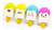 Goma De Borrar Helados Unicornios Bag Por 36 Unidades - comprar online
