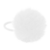 Gomita Pelo 6Cm Pompon Blanco Bag X 12 Unidades