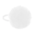 Gomita Pelo 6Cm Pompon Blanco Bag X 12 Unidades