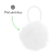 Gomita Pelo 6Cm Pompon Blanco Bag X 12 Unidades - tienda online