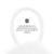 Imagen de Gomita Pelo 6Cm Pompon Blanco Bag X 12 Unidades