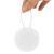 Gomita Pelo 6Cm Pompon Blanco Bag X 12 Unidades