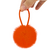 Gomita Pelo 6Cm Pompon Naranja Bag X 12 Unidades - IKO Accesorios