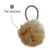 Gomita Pelo 6Cm Pompon Marron Bag X 12 Unidades - IKO Accesorios