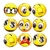 Pelotitas Anti Stress 63Mm Emojis 6 Modelos Bag Por 12 - IKO Accesorios